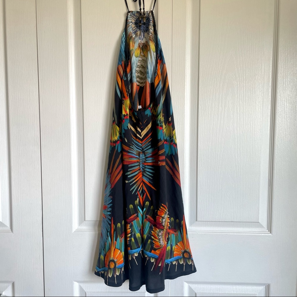 Jean Paul Gaultier Vintage Soleil Designer 1990s Printed Halter Dress - Picture 2 of 14